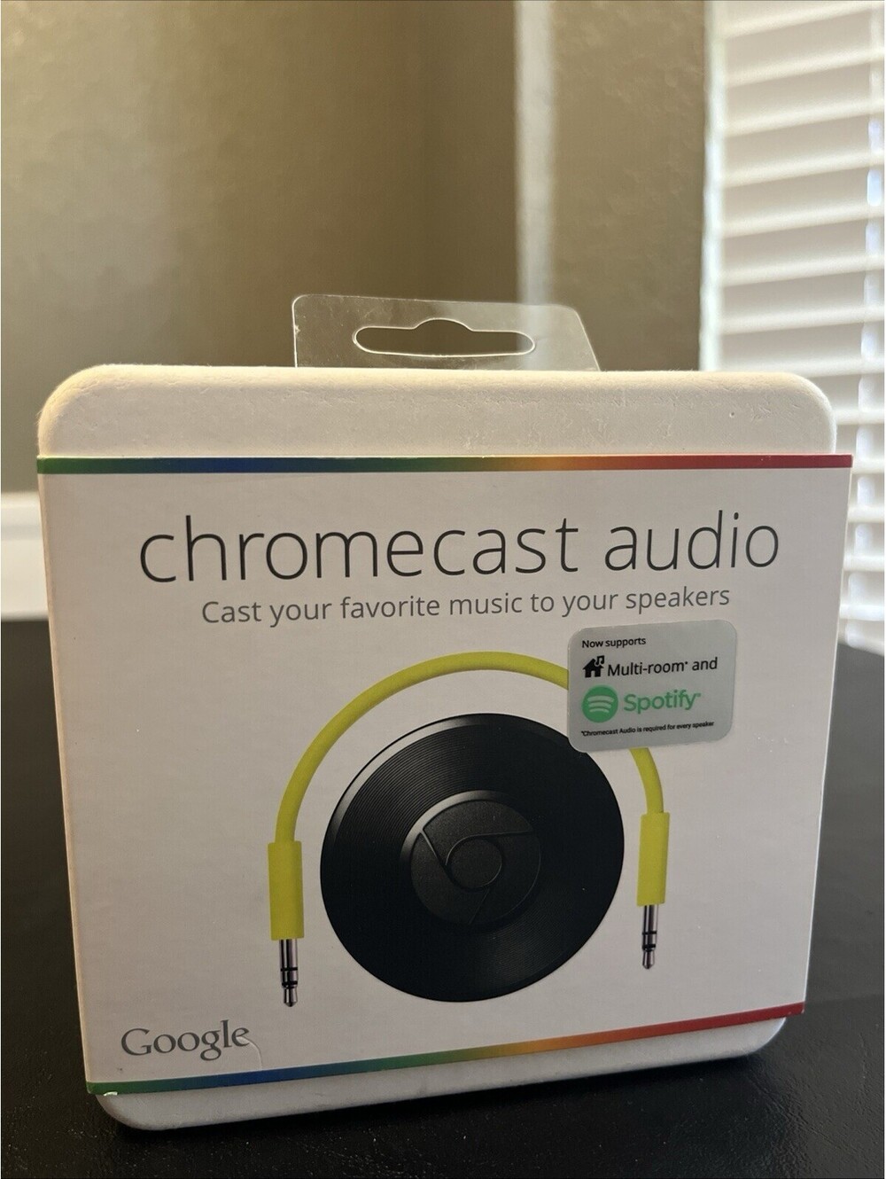 Google Chromecast Audio Media Streamer Black Brand New Sealed - RUX-J42